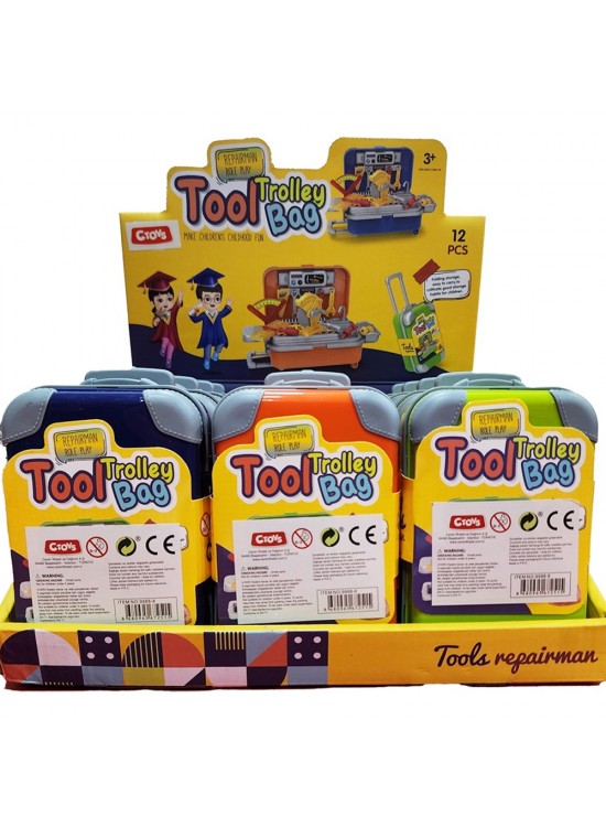 Ctoy Oyuncak Mini Çekçekli Tamir Çantası CTOY-9988-8 Ctoy Oyuncak Mini Çekçekli Tamir Çantası CTOY-9988-8