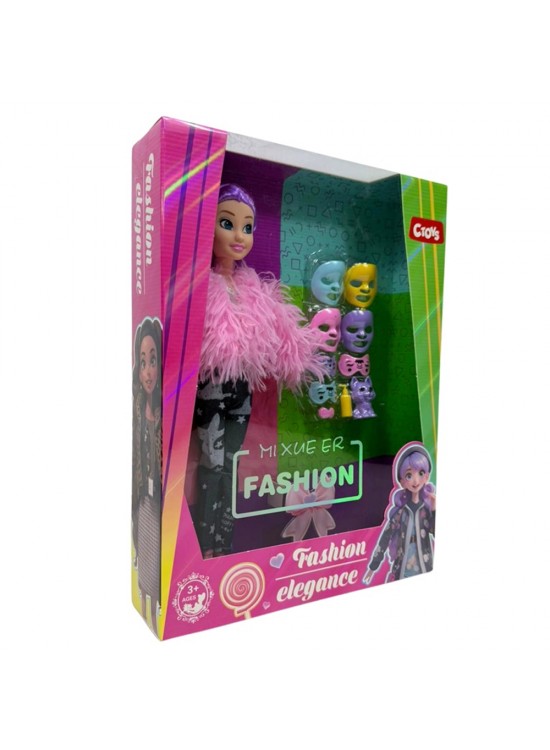 Ctoy Oyuncak Moda Aksesuarlı Oyuncak Bebek 11.5 Inch Ctoy-8671-13