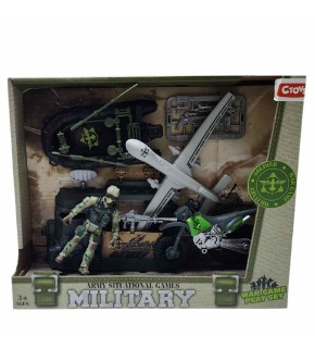 Ctoy Oyuncak Uçaklı Asker Seti CTOY-F14-2A