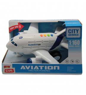 Ctoy Sesli ve Işıklı Uçak 1:16 WY720A WY720B