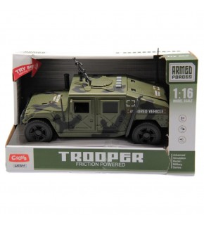 Ctoy Sesli Ve Pilli Askeri Araç 1:16