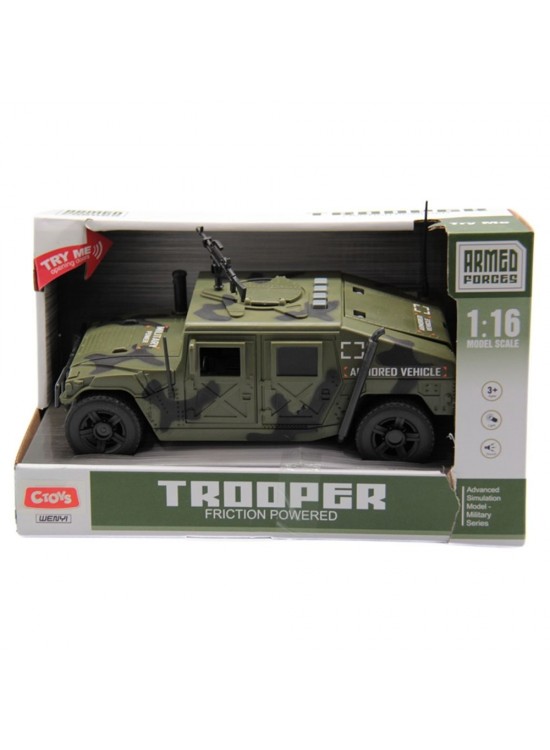 Ctoy Sesli Ve Pilli Askeri Araç 1:16 Ctoy Sesli Ve Pilli Askeri Araç 1:16