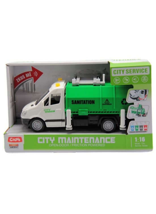 Ctoy Sesli Ve Pilli Çöp Konterner Toplayıcı 1:16 Ctoy Sesli Ve Pilli Çöp Konterner Toplayıcı 1:16