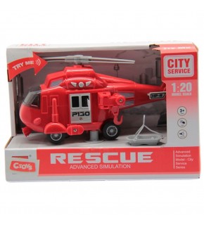 Ctoy Sesli Ve Pilli Kurtarma Helikopter 1:20
