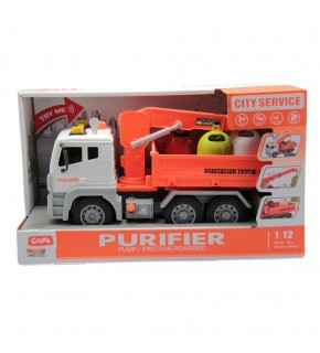 Ctoy Sesli Ve Pilli Vinçli Çöp Taşıyıcı