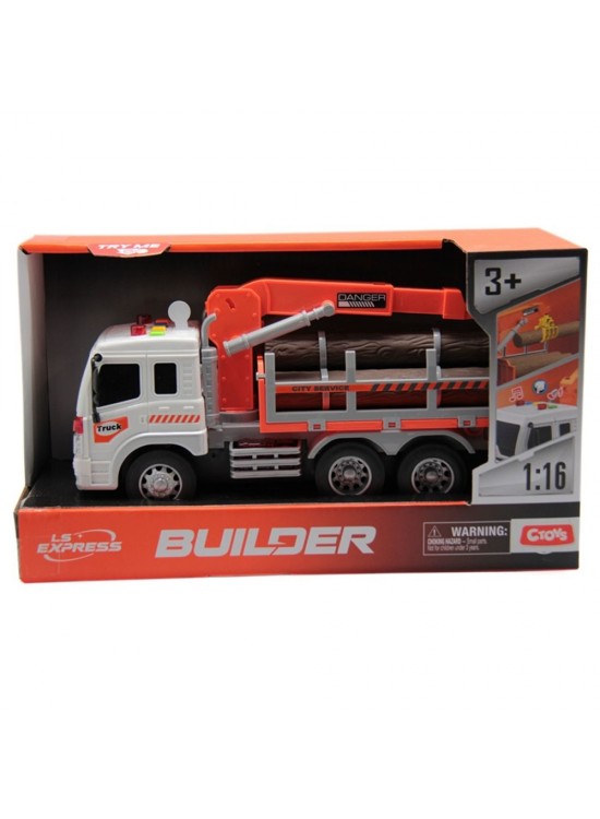 Ctoy Sesli Ve Pilli Vinçli Kütük Taşıyıcı Ctoy Sesli Ve Pilli Vinçli Kütük Taşıyıcı