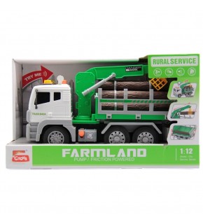 Ctoy Sesli Ve Pilli Vinçli Kütük Taşıyıcı