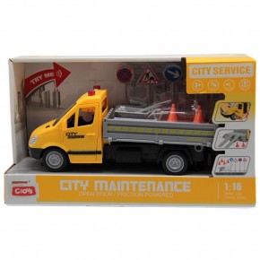 Ctoy Sesli Ve Pilli Yol Tamir Aracı 1:16