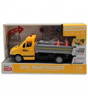 Ctoy Sesli Ve Pilli Yol Tamir Aracı 1:16