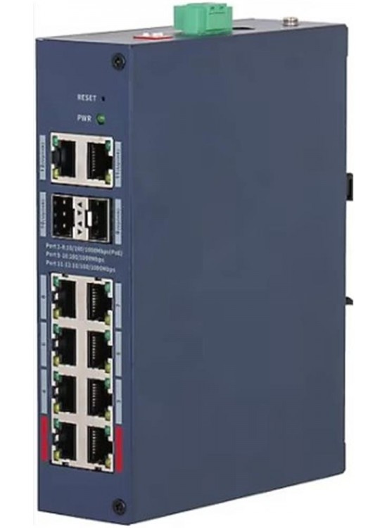 Dahua CHS4212-8GT-110 8 Port Gigabit PoE 110W 2 Port Uplink 2 Port SFP Cloud Yönetilebilir Switch