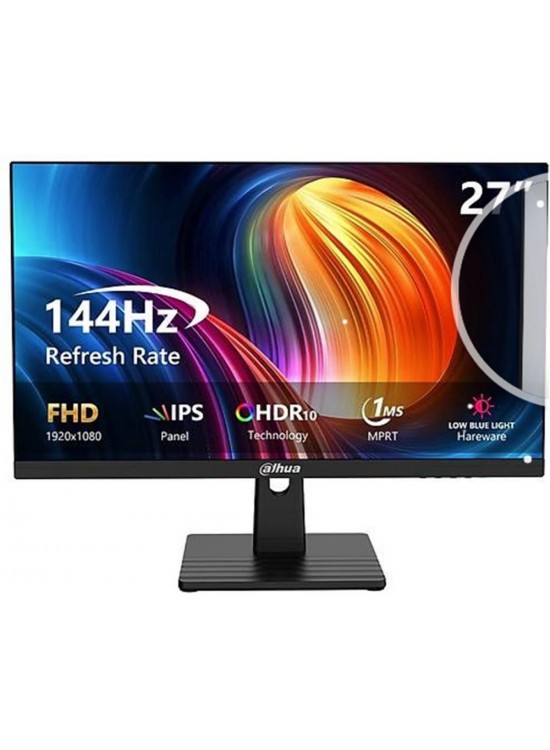 Dahua LM27-B221B 27" LED IPS 1ms 144Hz 1920x1080 FullHD DP+HDMI+Audio out (VESA) Siyah Monitör