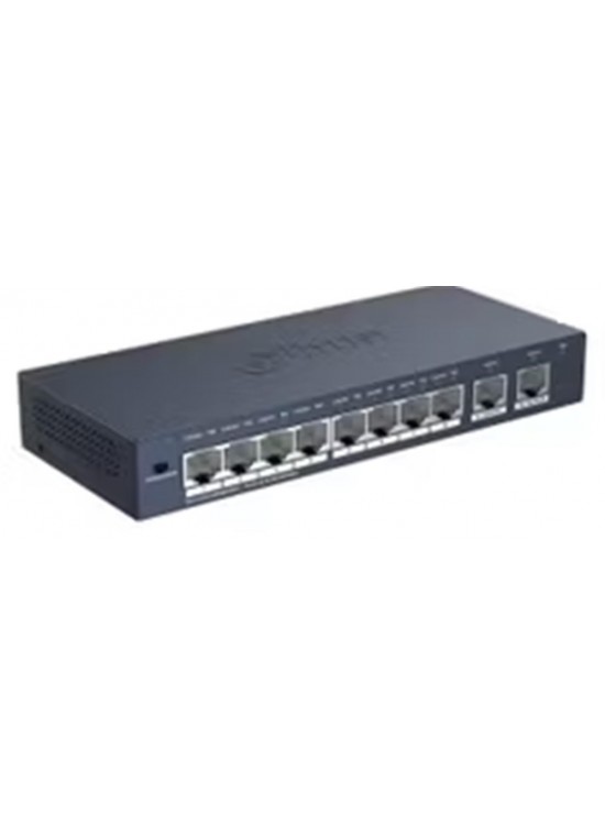 Dahua S3010-8ET2GT-60 10 Port 10-100 8xPoe 60W2xRJ45 10-100 Uplink Yönetilemez Switch