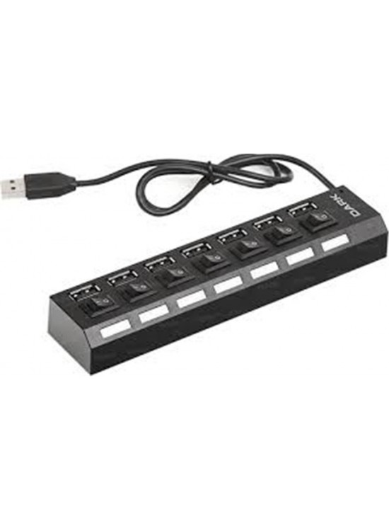 Dark DK AC USB272 7 Port Anahtarlı USB2.0 HUB