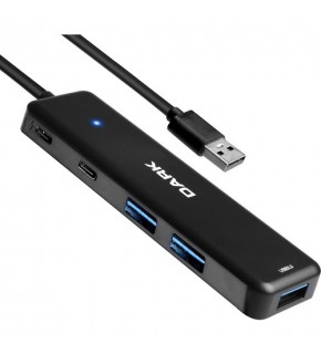 Dark DK-AC-USB347 Connect Master X5C USB3.2Gen 1 Type-A to 3 Port USB-A&1 Port Type-C 2.0-1X Type-C
