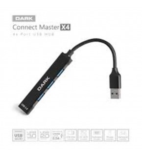 Dark DK AC USB34A 4 Port USB HUB USA-A 1XUSB-A3.0 3XUSB-A2.0