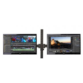 Dark DK-AC-VM26 13-27" 2 Adet Monitör Takılabilen,Yüksek A.Max.8KG Destekli,Kablo Kanallı,360°Döne