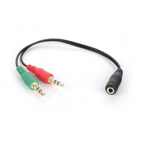 Dark "DK-CB-AUC02" 2x3.5mm Stereo Erkek - 3.5mm Stereo Dişi Y Kablo