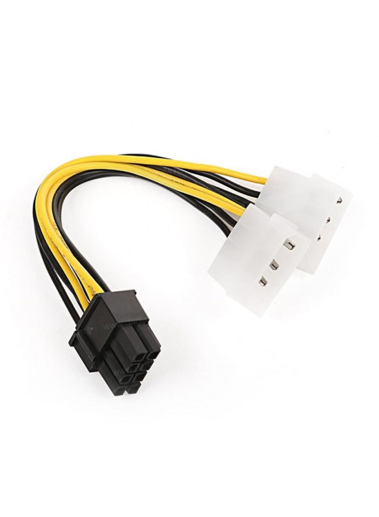 Dark DK-CB-P104 2x Molex 4Pin to 6+2Pin PCI-E Dönüştürücü Kablo