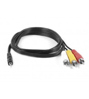 Dark"DK-CB-VCOMX35" 1 Metre 3.5 mm - Kompozit RCA Video ve Ses Kablosu