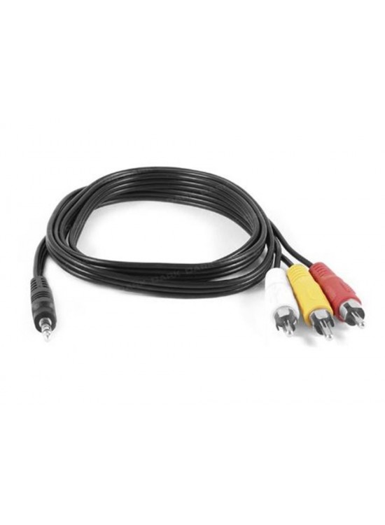 Dark"DK-CB-VCOMX35" 1 Metre 3.5 mm - Kompozit RCA Video ve Ses Kablosu