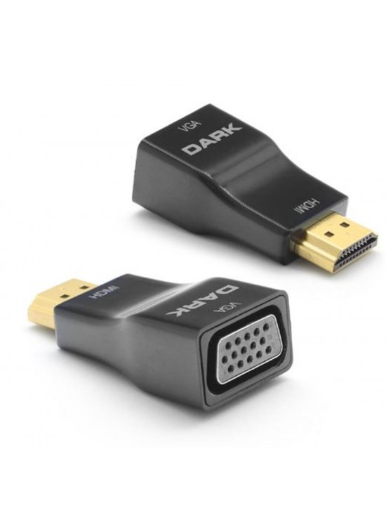 Dark "DK-HD-AHDMIXVGA5" HDMI to VGA Dijital - Analog, Full HD, Mini Dönüştürücü