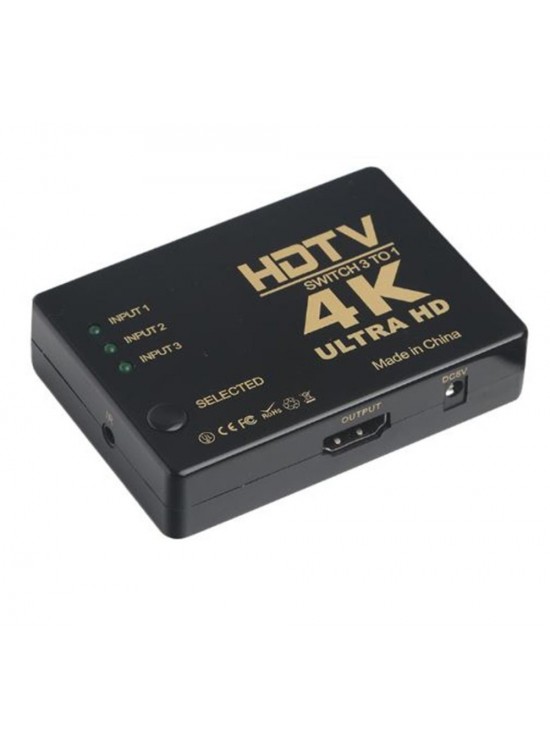 Dark"DK-HD-SW3X1" Full HD 3 Giriş 1 Çıkışlı HDMI Switch (Seçici)