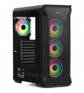 Dark GUARDIAN PRO 4x12cm ARGB Led Fanlı USB3.0 Tempered Glass ATX Panoramik Akvaryum Oyuncu Kasası