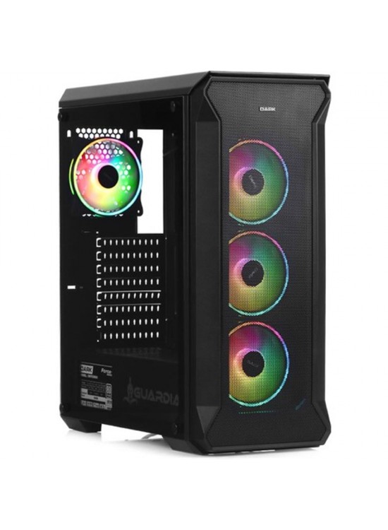 Dark GUARDIAN PRO 4x12cm ARGB Led Fanlı USB3.0 Tempered Glass ATX Panoramik Akvaryum Oyuncu Kasası