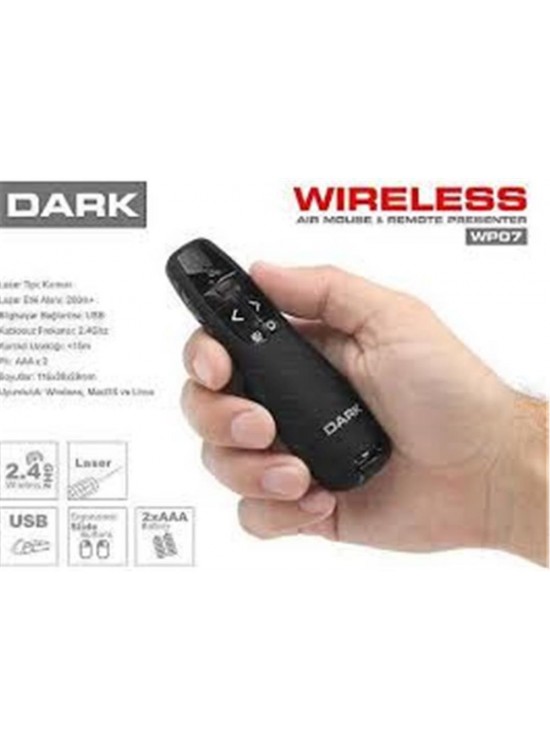 Dark WP07 Kırmızı Lazerli Wireless Presenter