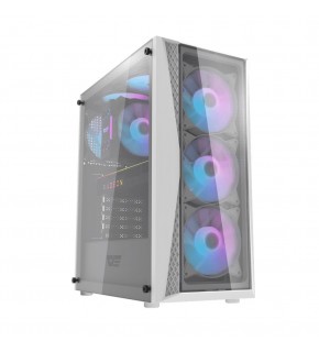 darkFlash DK352 PLUS 650W Bronze 80+ Power Supply 4-12cm ARGB Fan Beyaz Kasa