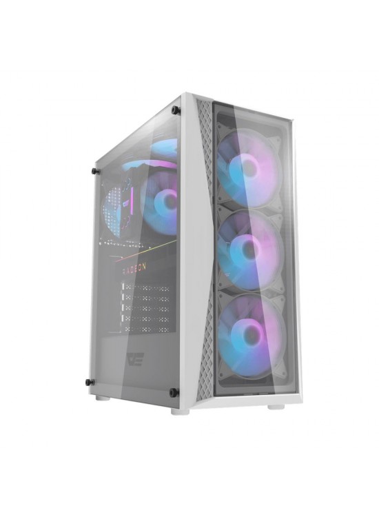 darkFlash DK352 PLUS 650W Bronze 80+ Power Supply 4-12cm ARGB Fan Beyaz Kasa