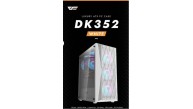 darkFlash DK352 PLUS 650W Bronze 80+ Power Supply 4-12cm ARGB Fan Beyaz Kasa