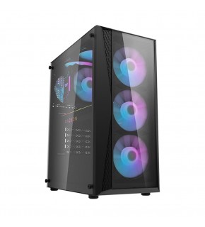 darkFlash DK352 PLUS 650W Bronze 80+ Power Supply 4-12cm ARGB Fan Siyah Kasa