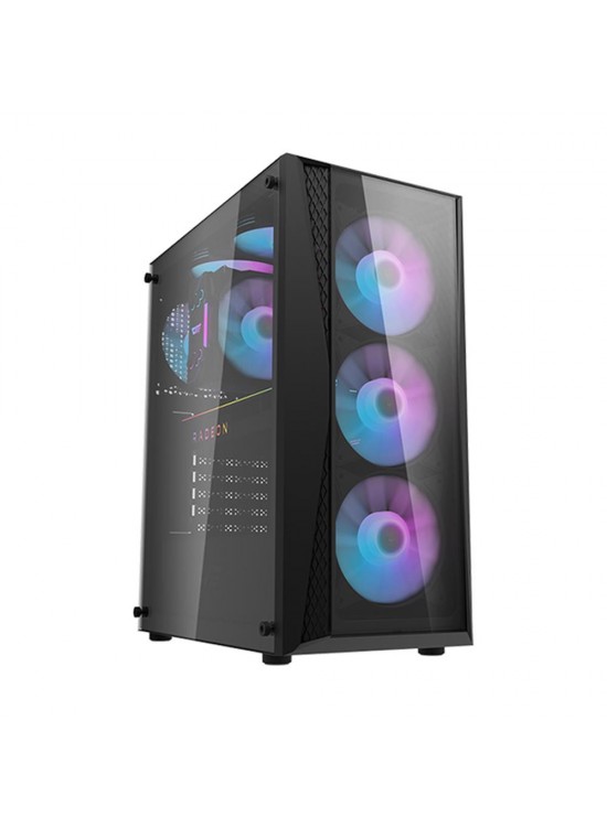 darkFlash DK352 PLUS 650W Bronze 80+ Power Supply 4-12cm ARGB Fan Siyah Kasa