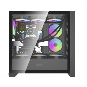 darkFlash DRX90 MESH 650W 80+ Power Supply 4-12cm ARGB  Fan Siyah Kasa