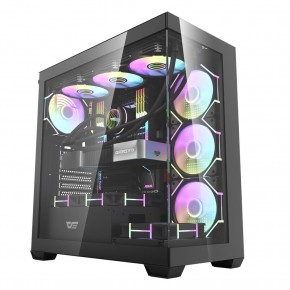darkFlash DS900-B 650W 80+ Power Supply 4-12cm ARGB  Fan Siyah Kasa
