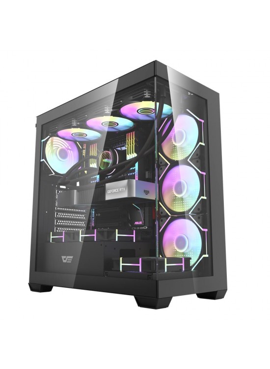 darkFlash DS900-B 650W 80+ Power Supply 4-12cm ARGB Fan Siyah Kasa darkFlash DS900-B 650W 80+ Power Supply 4-12cm ARGB Fan Siyah Kasa