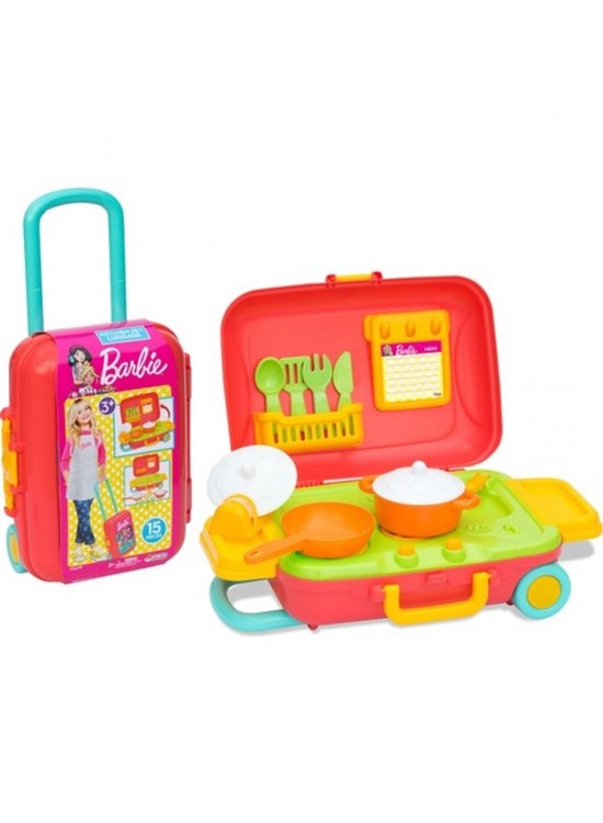 Dede Oyuncak Barbie Mutfak Set Bavulum 03478