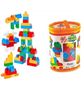 Dede Oyuncak Multı Blocks 62 Parça 01253