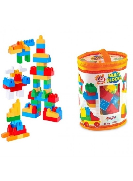 Dede Oyuncak Multı Blocks 62 Parça 01253