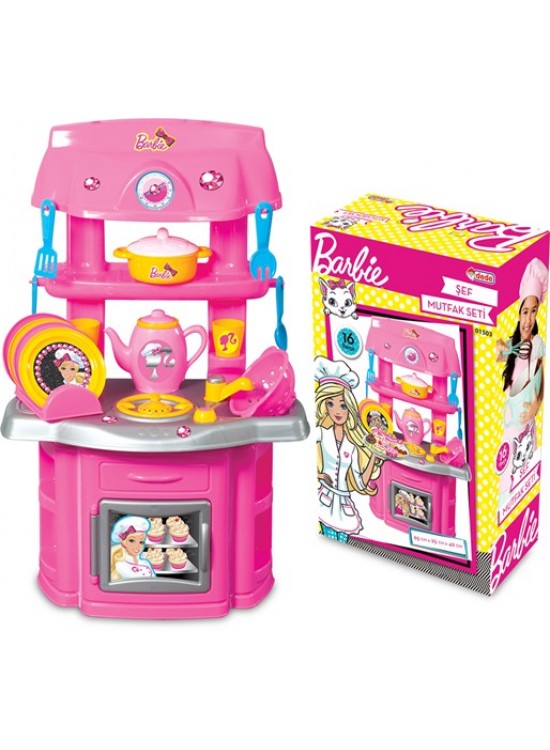 Dede Oyuncak Barbie Şef Mutfak Seti 01503 Dede Oyuncak Barbie Şef Mutfak Seti 01503