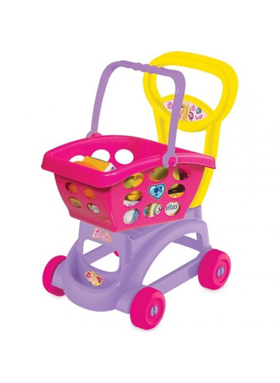 Dede Oyuncak Barbie Sepetli Market Arabası 01972 Dede Oyuncak Barbie Sepetli Market Arabası 01972