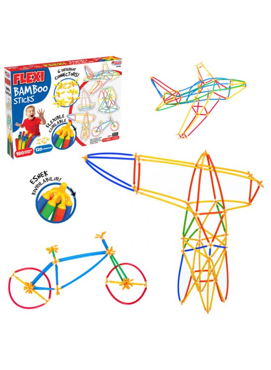 Dede Oyuncak Flexı Bambu Çubuklar 300 Parça 03679 Dede Oyuncak Flexı Bambu Çubuklar 300 Parça 03679