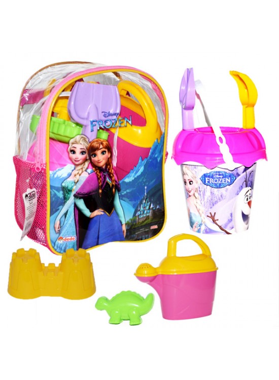 Dede Oyuncak Frozen Resimli Sırt Çantalı Plaj Set