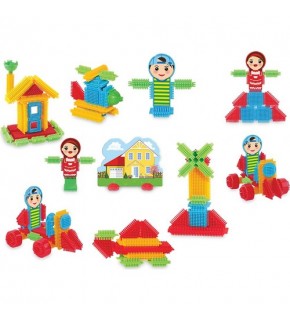 Dede Oyuncak Kaktüs Blok Kova 80 Parça 03316