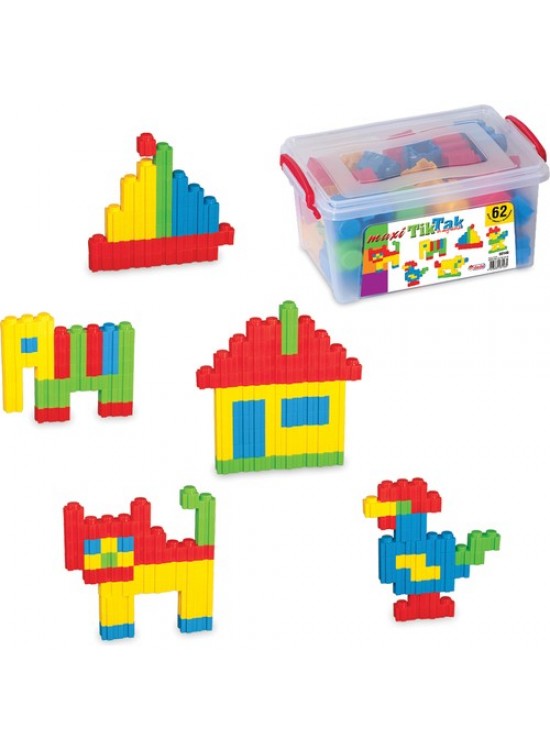 Dede Oyuncak Maxi Tik-Tak Küçük Boy Box 62 Parça