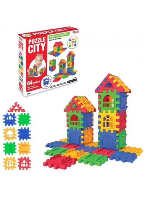 Dede Oyuncak Puzzle City 64 Parça Dede Oyuncak Puzzle City 64 Parça
