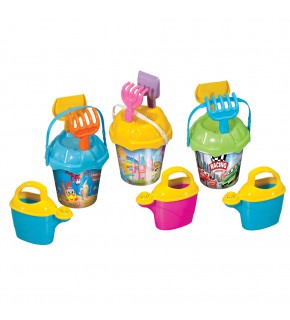 Dede Oyuncak Resimli Küçük Kova Set (Suluklu )