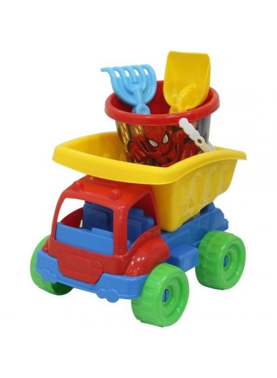 Dede Oyuncak Spiderman Büyük Kamyon Plaj Set 03515