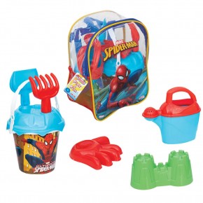 Dede Oyuncak Spiderman Resimli Sırt Çantalı Plaj Set
